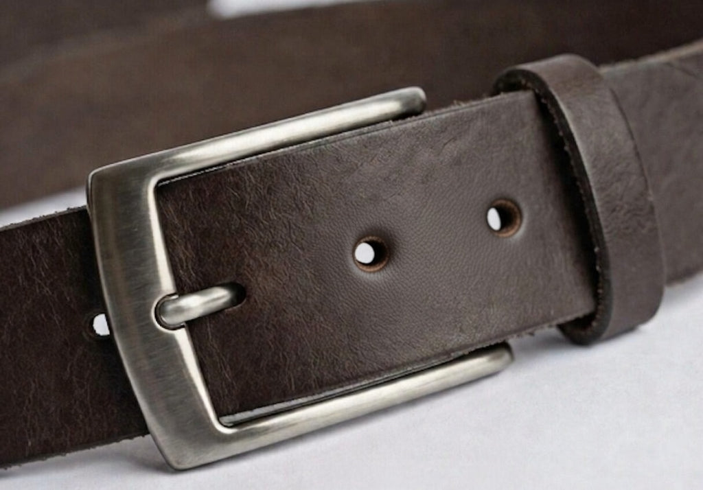 حزام 100% جلد طبيعي - بإبزيم إيطالي عالي الجودة