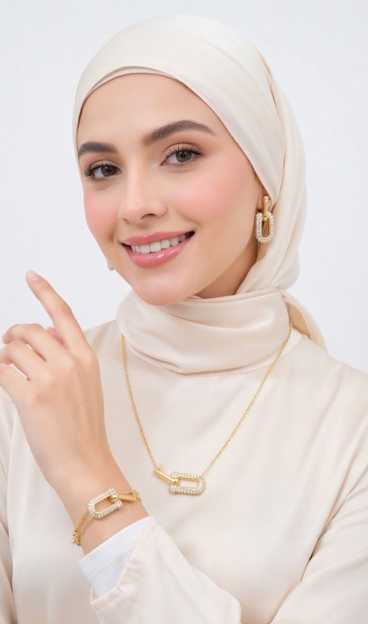 Parure Sublime Doré acier inoxydable