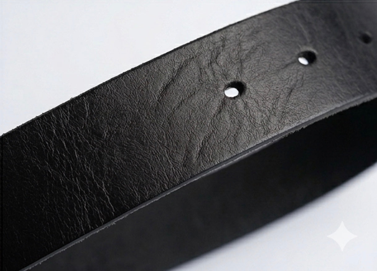 حزام 100% جلد طبيعي - بإبزيم إيطالي عالي الجودة